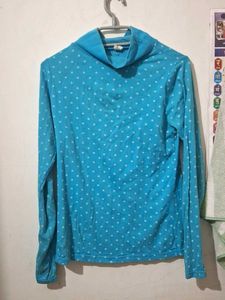 Blue Polka Dot Turtle Top💙