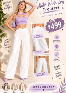 Wide Leg Trousers Pants