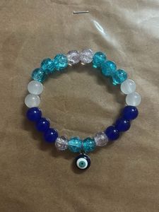 Evil Eye Bracelet 📿🪬( aqua aura )