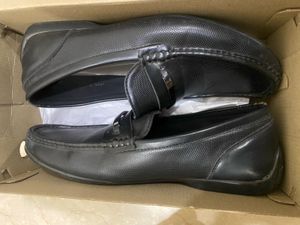 BATA Classic Black Loafers- Soft Cushion Pad