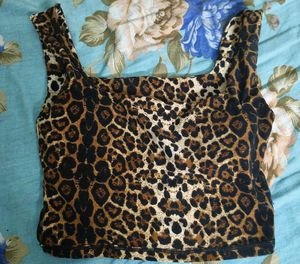 Leopard Print Crop Top