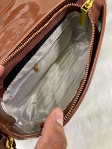 Coach Black Patent  Shoulder Bag