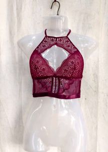 Lace Halter Bra Top