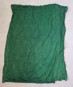 Green Cotton Embroidered Dress Material