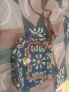 3 chic Blue Printed Sling Bag
