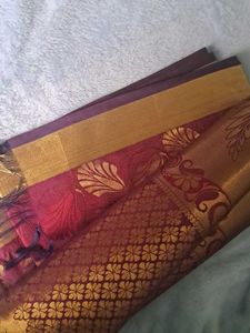 pretty silk blend saree