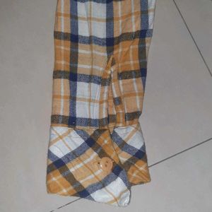 💛 Authentic AND Tartan Plaid Shirt Dress