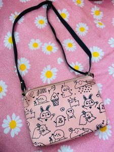 Cute Pink Cartoon Crossbody Bag