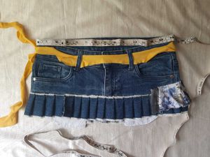 Upcycled Denim Ruffle Skirt – "Tokyo Drift" Editio