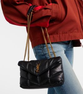 Saint Laurent Black Leather Shoulder Bag