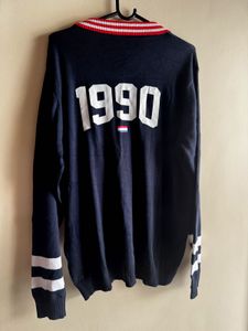 Jack &amp; Jones Navy V-Neck pull over -XL