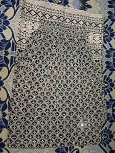 Elegant Black & cream colour plazzo with Intricate