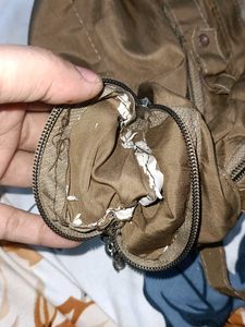 Chic Brown Shoulder Bag with Charms