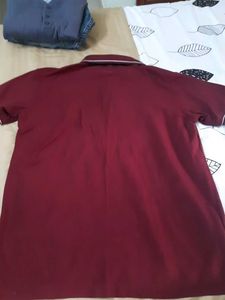 Men's Burgundy Polo T-Shirt