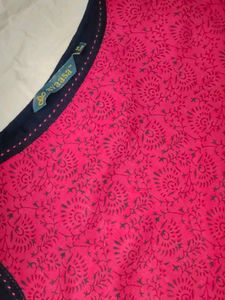 Stylish Pink &amp; Navy Blue Top