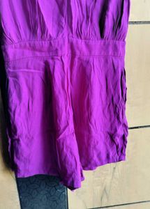 Purple Sleeveless Romper
