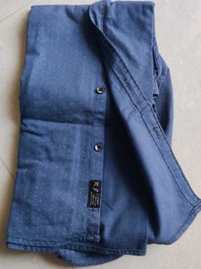 Stylish Blue Textured Shirt