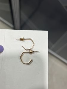H&amp;M Golden Square/ Rectangle Earrings