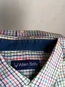 Allen Solly Plaid Button-Up Shirt