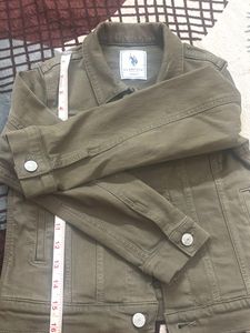 U.S. Polo Assn. Kids Olive Green Denim Jacket