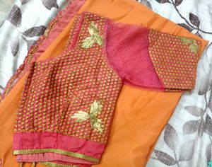 Beautiful Embroidered Saree Blouse