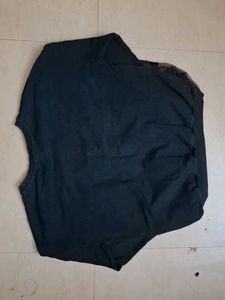 black tshirt with skirt attached