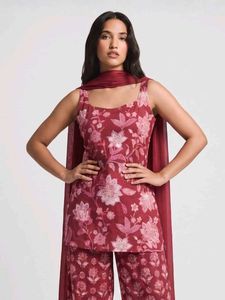 Nishorama Jhil-Mil Deep Back Kurti Set