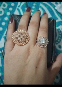 Set Of 2 Rose Gold Ring