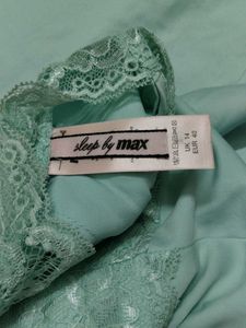 Aqua Lace Trimmed Nightgown