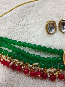 Beautiful kundan necklace set