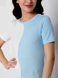 Vero Moda Ribbed Colorblock Top