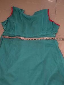 Beautiful Teal Embroidered gown