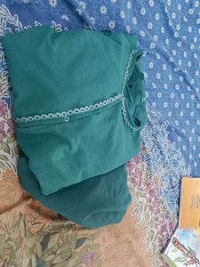 Elegant Green Abaya Dress