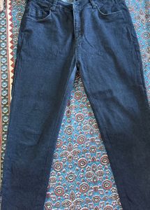 Classic Dark Wash Denim Jeans