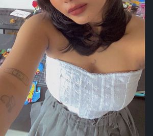 White Eyelet Crop Top