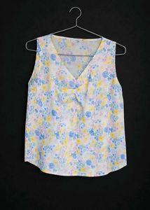 Floral V-Neck Sleeveless Tank Top (worn once)