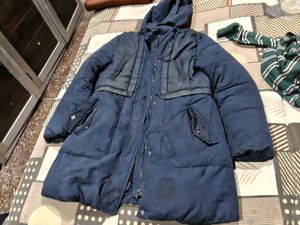 Striped V-Neck Pullover and jacket