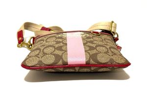 Coach Signature Stripe Crossbody Bag