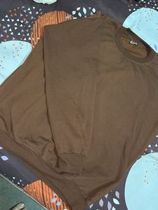 Brown Crew Neck Sweatshirt
