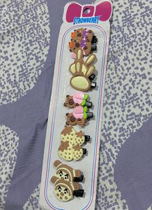 Cute Cartoon Hair Clips Set of 5 pairs