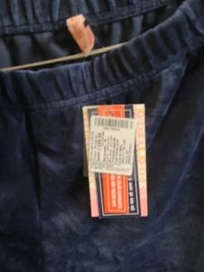 Cozy Blue Velvet Pajama Pants