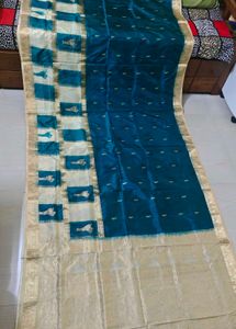 SEA GREEN Kanjeevaram Zari Saree