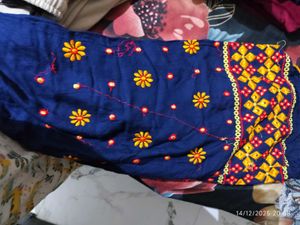 Embroidered Palazzo Pants