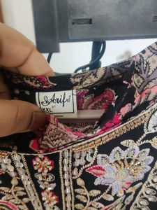 Beautiful Floral Print Kurta with Embellished Neck