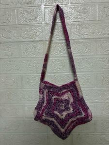 Handmade Crochet Star Bag