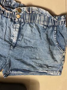 Cute Denim Paperbag Shorts
