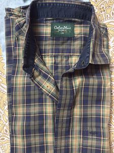 Men's Light Blue Patterned Shirt