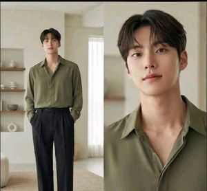 Stylish Olive Green Long Sleeve Shirt