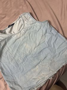 Light Blue Denim Top