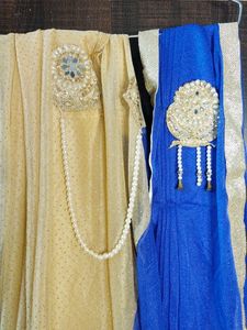 stitched western saaree with blouse